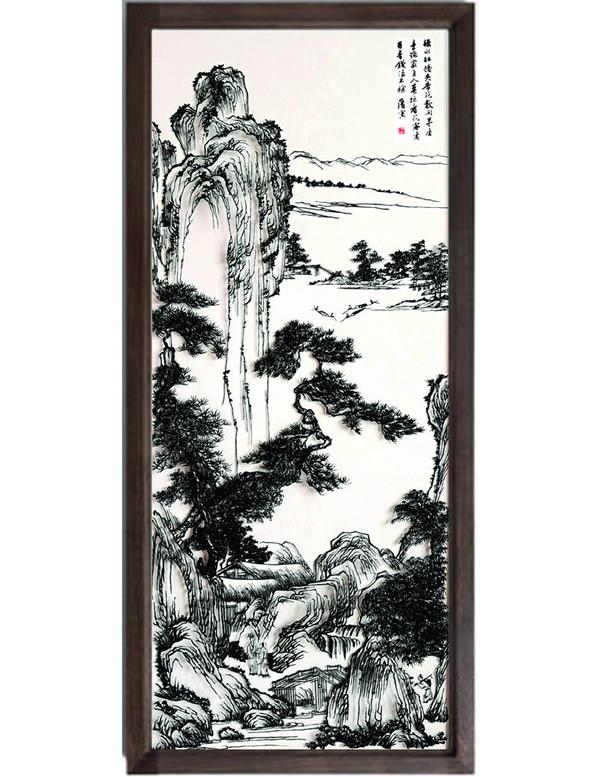杏花茅屋图